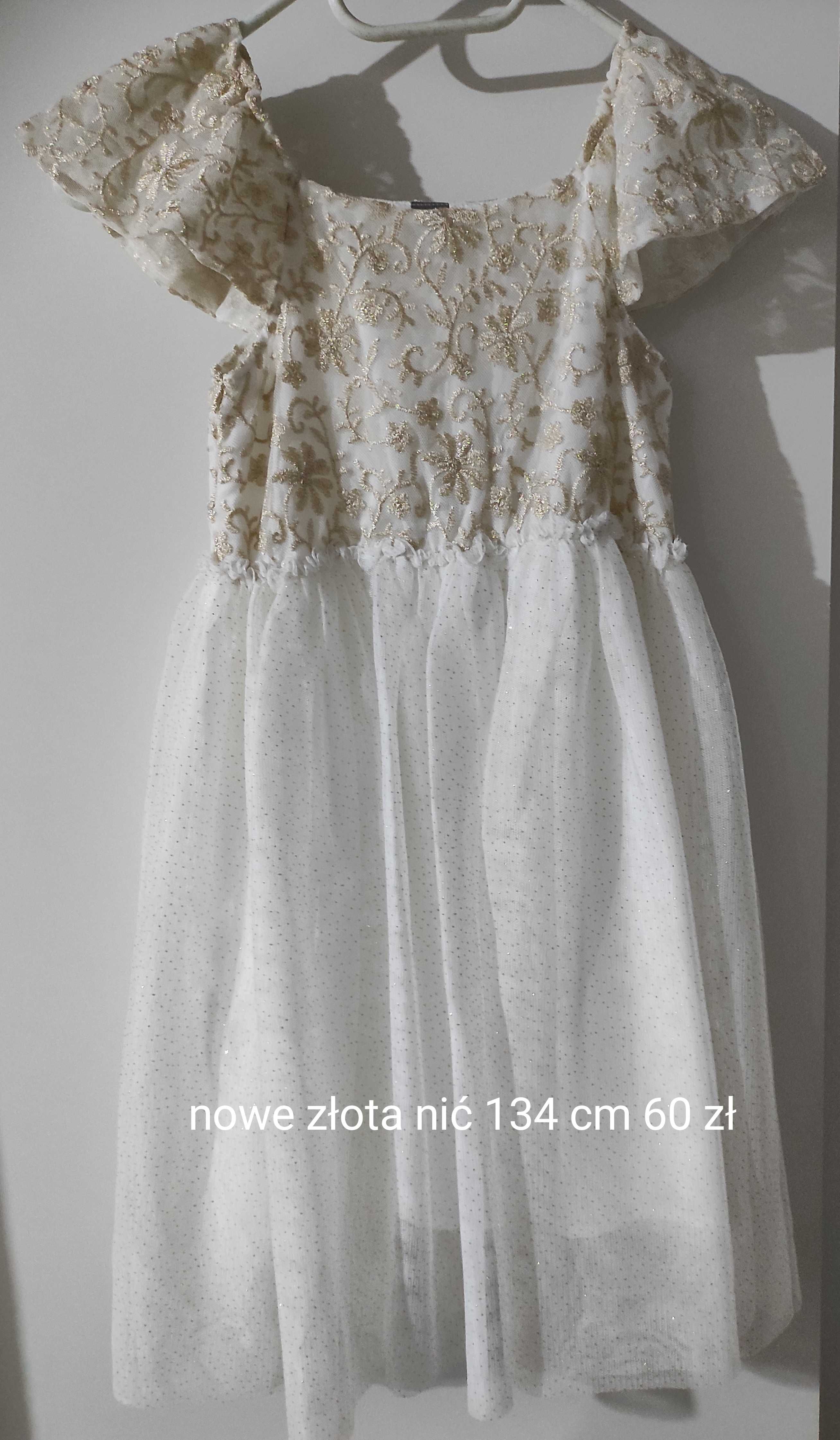 Stroje aniołów białe sukienki mix 104-140