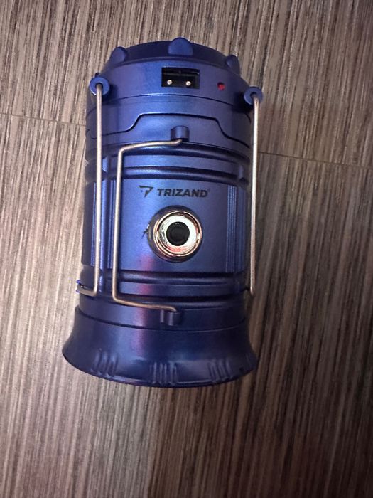 Туристичний ліхтар-лампа з повербанком та сонячной зарядкою