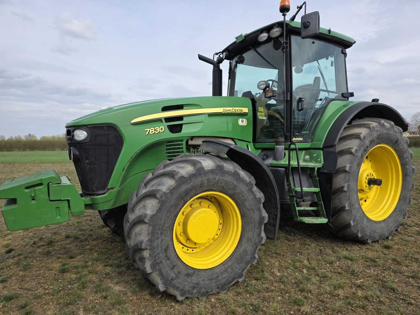 John Deere 7830 PowerQuad 2007r. Pneumatyka TLS Klima