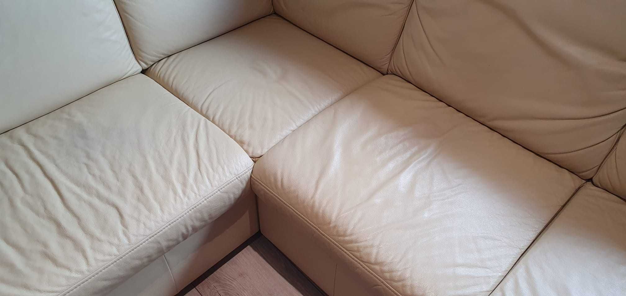 Skórzana rogówka kremowa