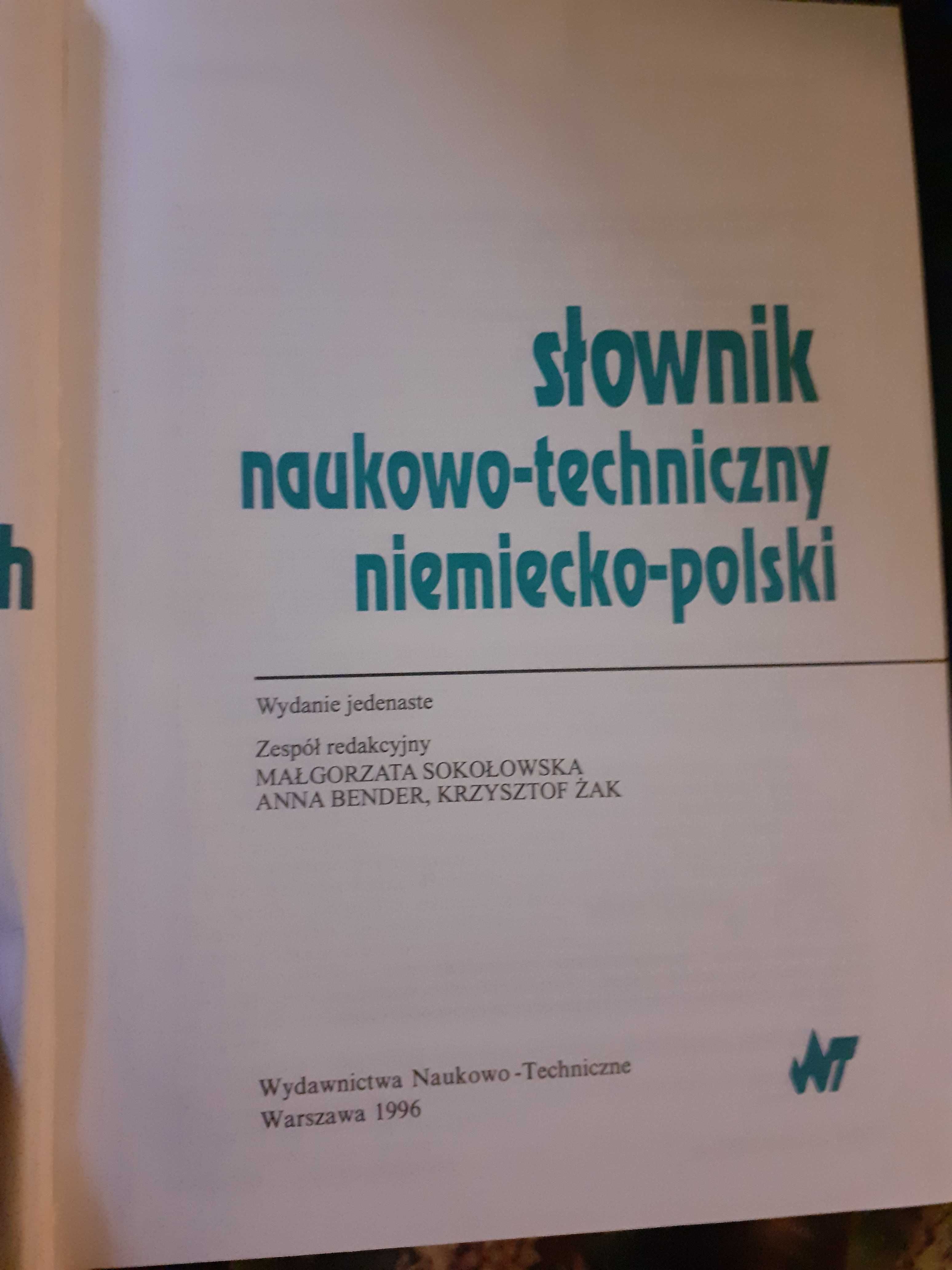 słownik techniczny polsko-niemiecki i niemiecko-polski - komplet
