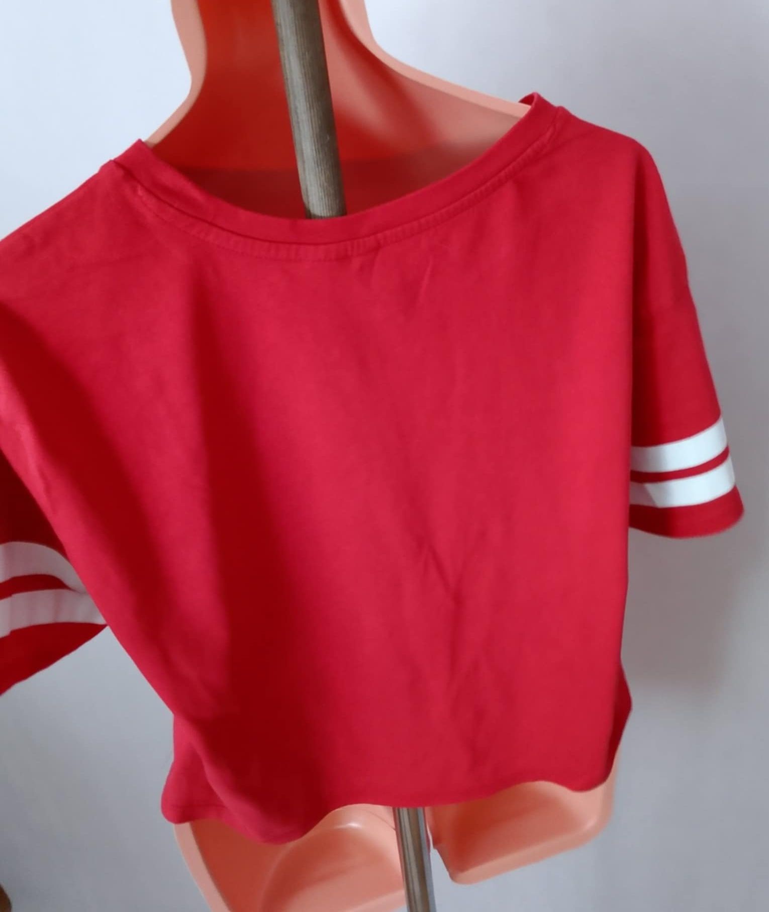 Czerwony croptop H&M rozmiar L/40