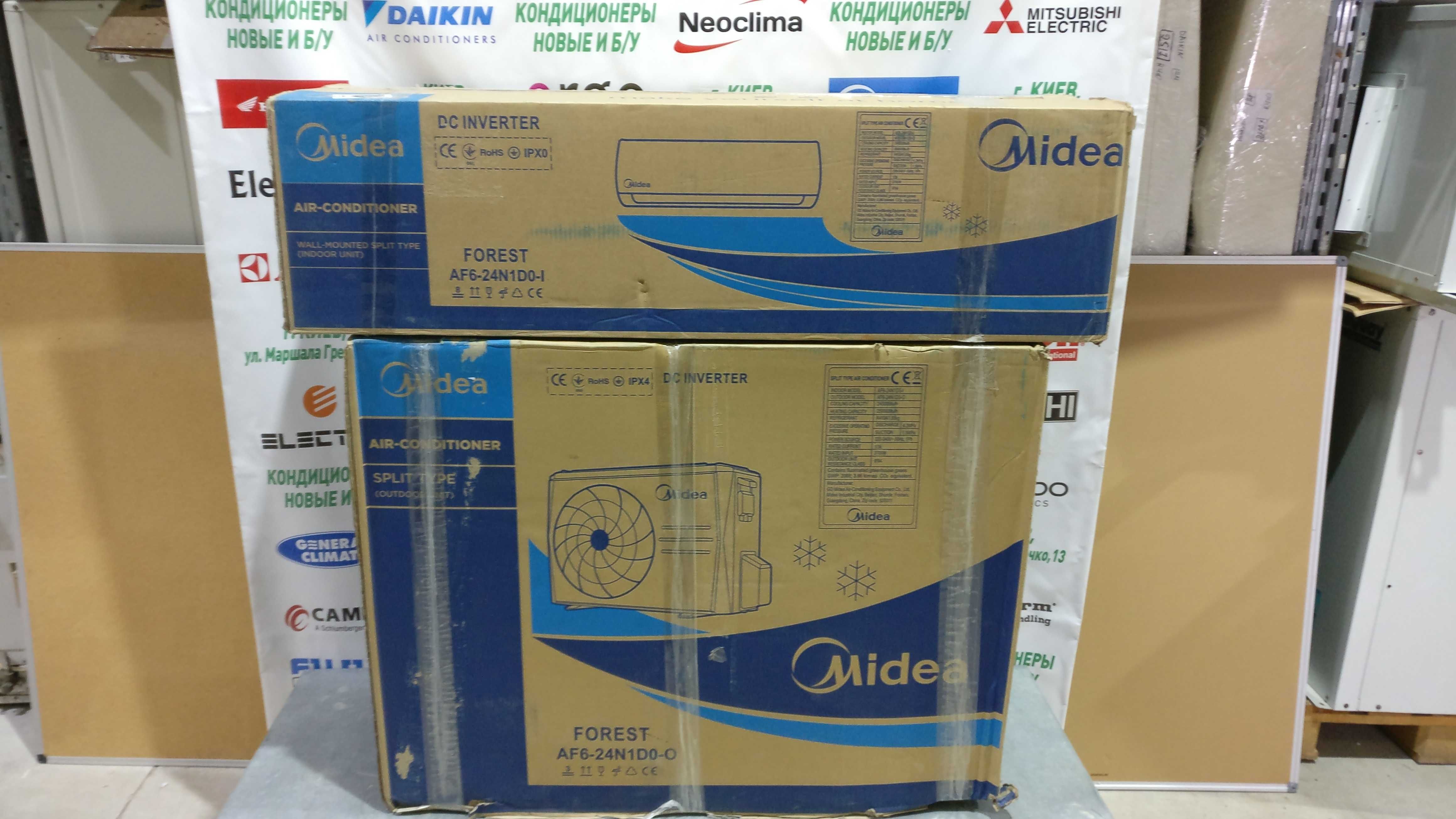 Кондиціонер НОВИЙ інвертор Midea Forest AF6-24N1D0 до 70 м2 монтаж ТО