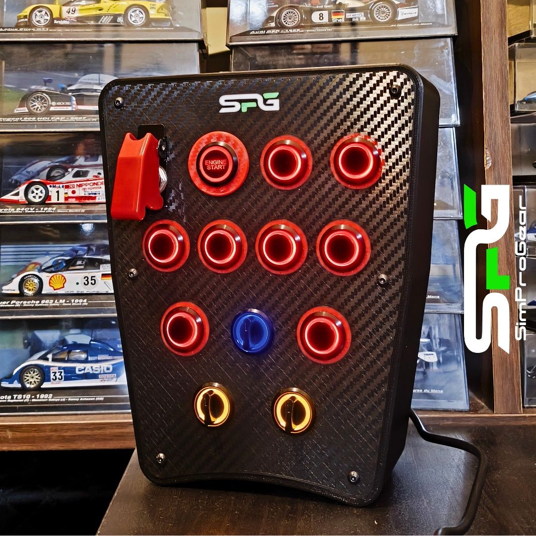 ButtonBox PGT3 - c / Botões LED - Sim Racing