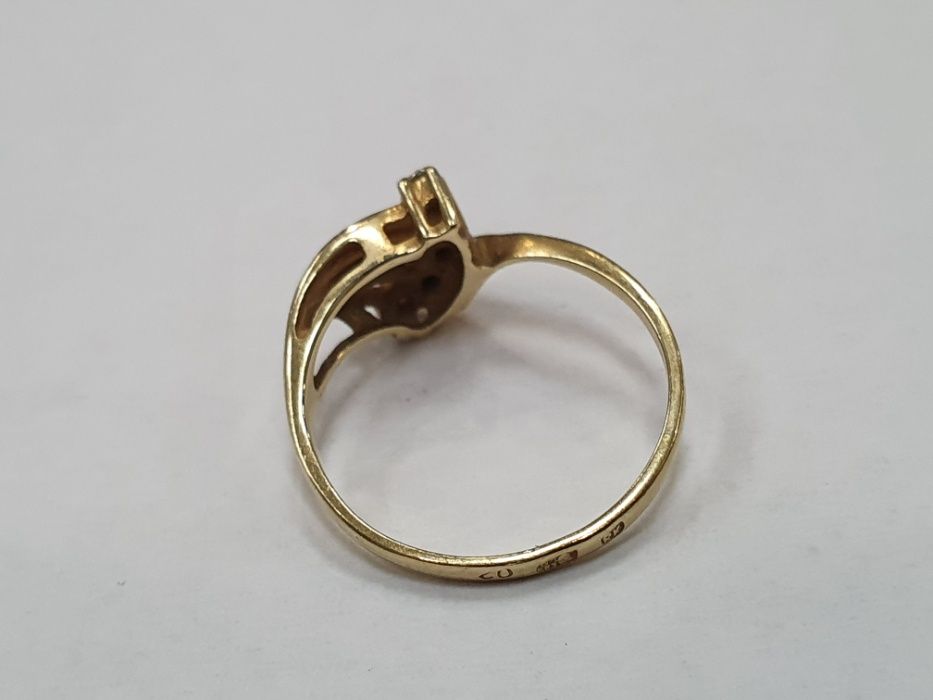 II poł. XX wieku! Złoty pierścionek/ 583/ 2.43 gram/ R15