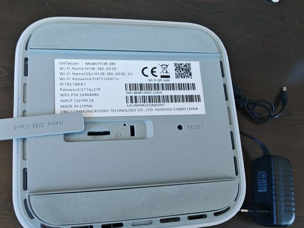 H138-380 Router GH Telcom 5G CPE Pro 3 bez simlocka