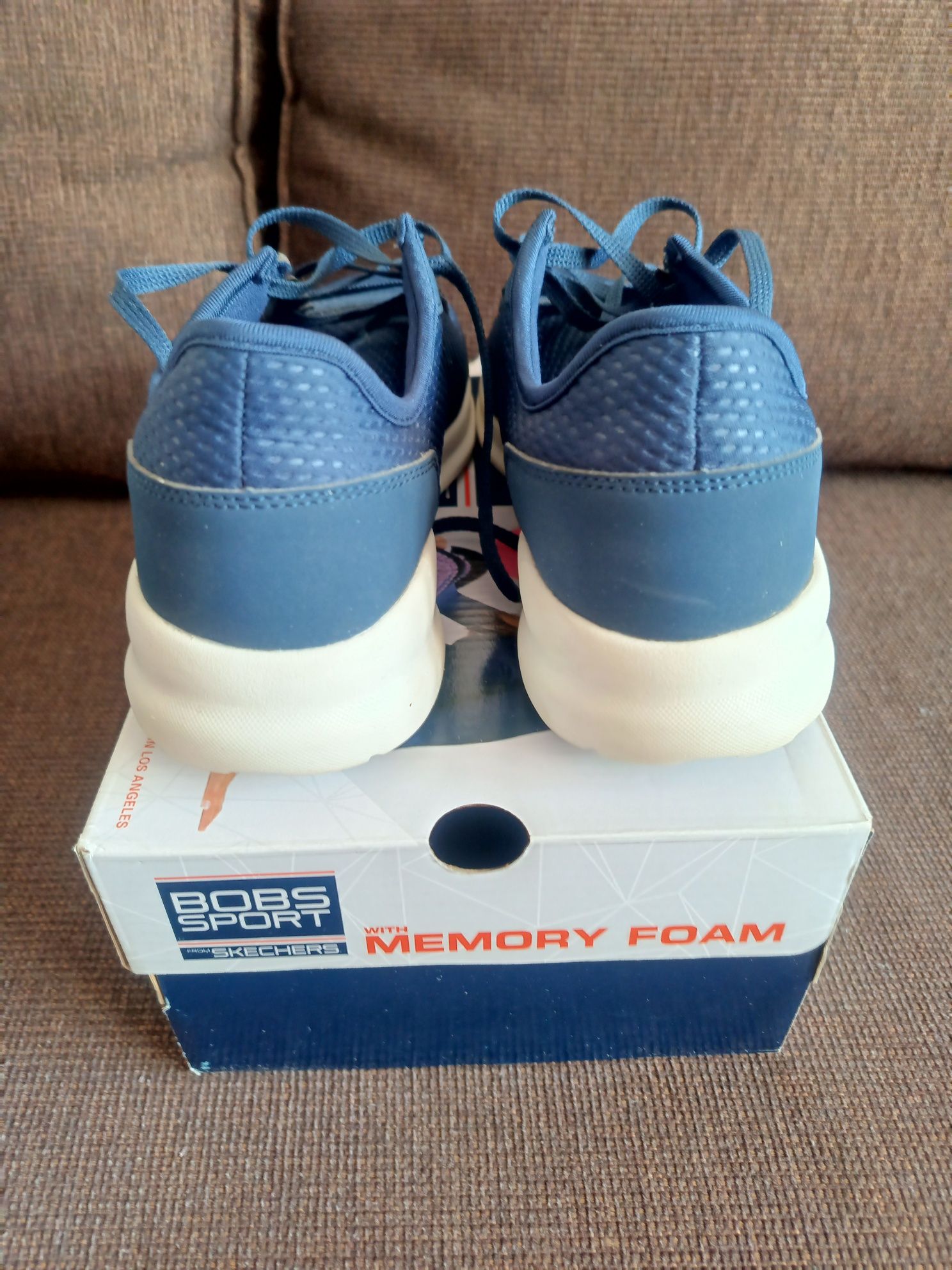 Buty sneakersy Skechers Memory foam 38 granatowe