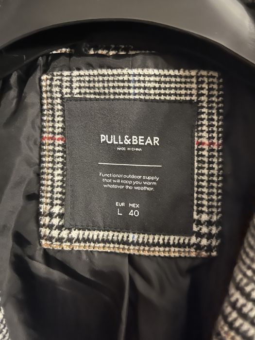 Casacão ao xadrez - Pull and Bear