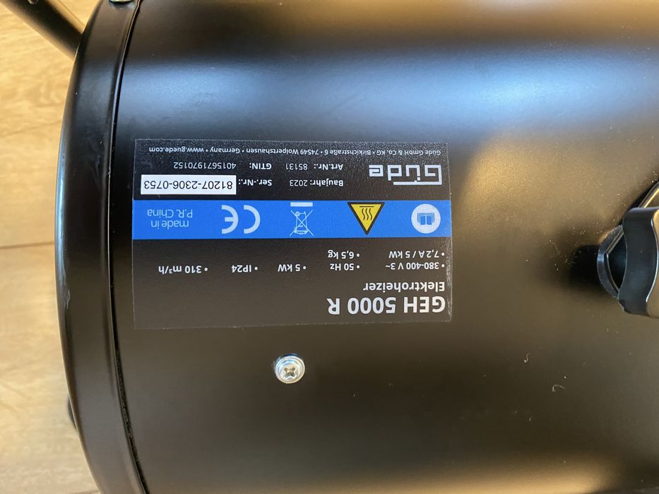 Nagrzewnica elektryczna farelka grzejnik dmuchawa 5kw