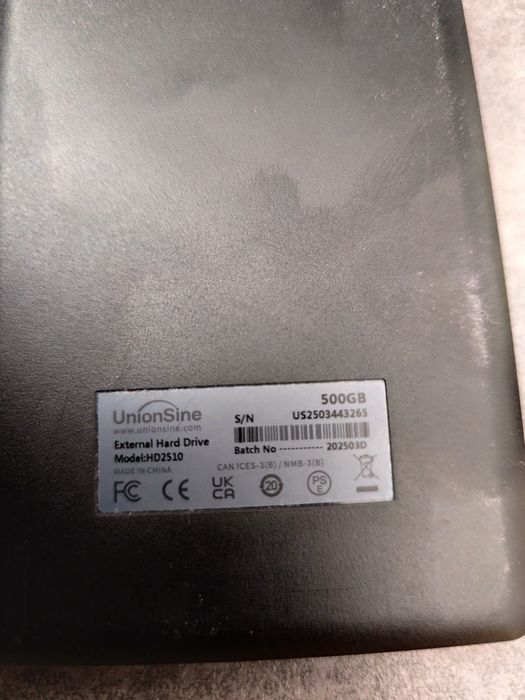 Зовнішній жорсткий диск 500 Gb