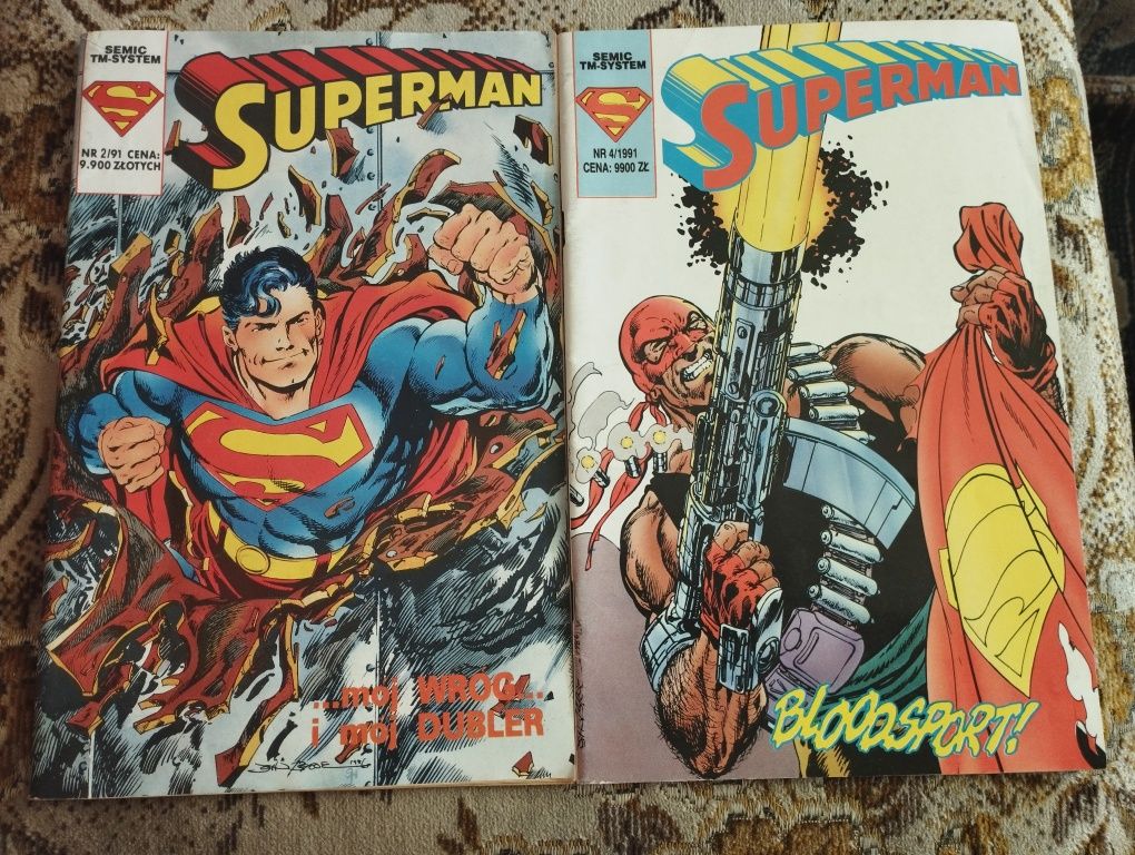 Superman 2/91, 4/91 TM semic