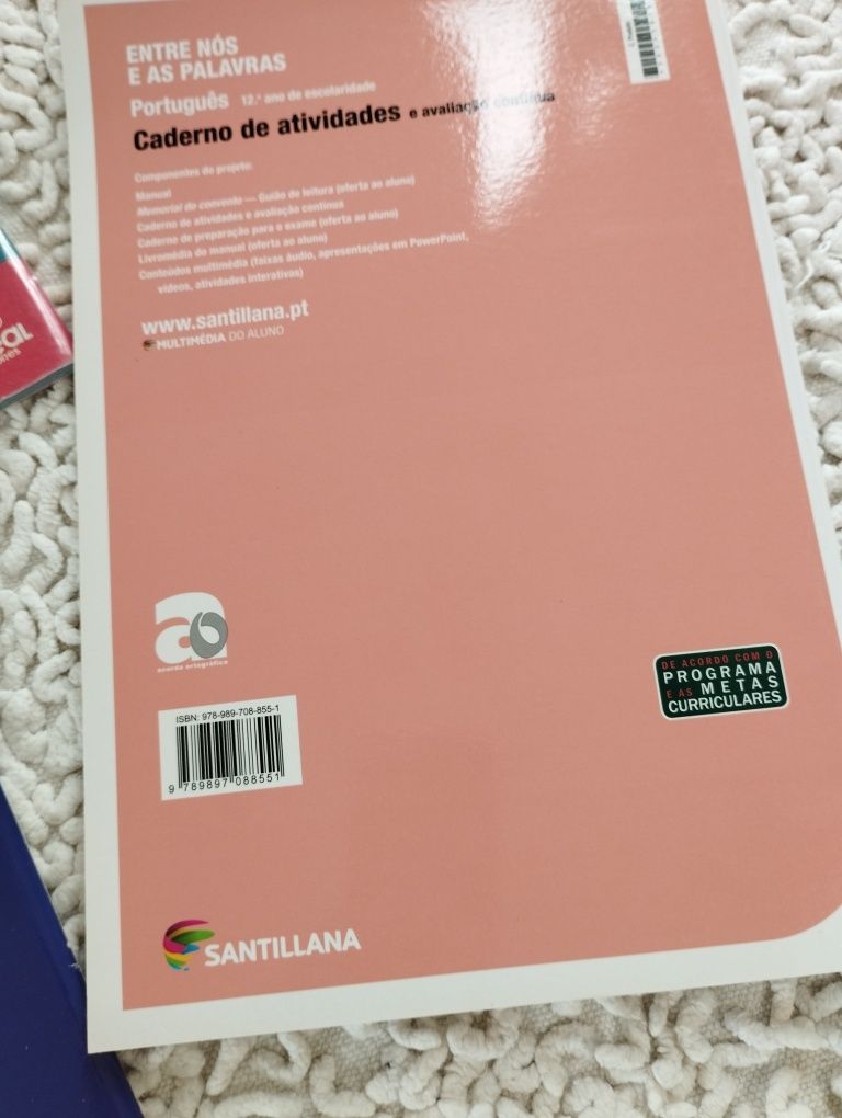 Cadernos de atividades 10,11 e 12 ano