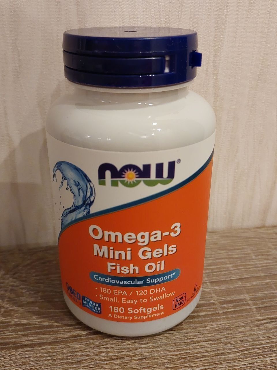 Now Foods Омега 3 мини капсулы, 180 капсул (Omega 3)