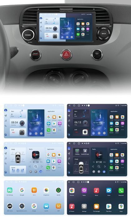 Radio Android 7" do Fiat Tipo/Egea 2015 - 2017, 1GB, 32GB