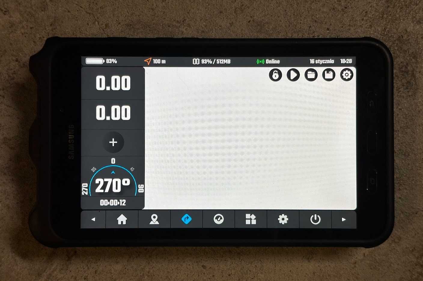 8" Samsung Galaxy Tab Active 2 DMD2 moto navi OBD2 gpx IP68 +gratis