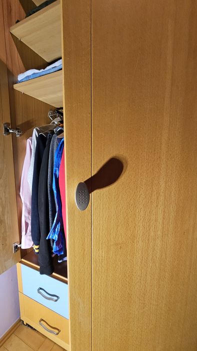 SOLIDNA Szaf. Grube płyty, drewno buk. Rozłożona do transportu