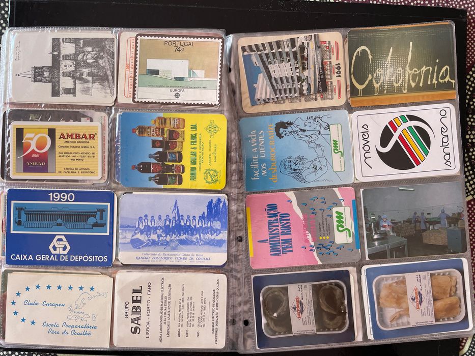 Calendários de bolso - lote de 135