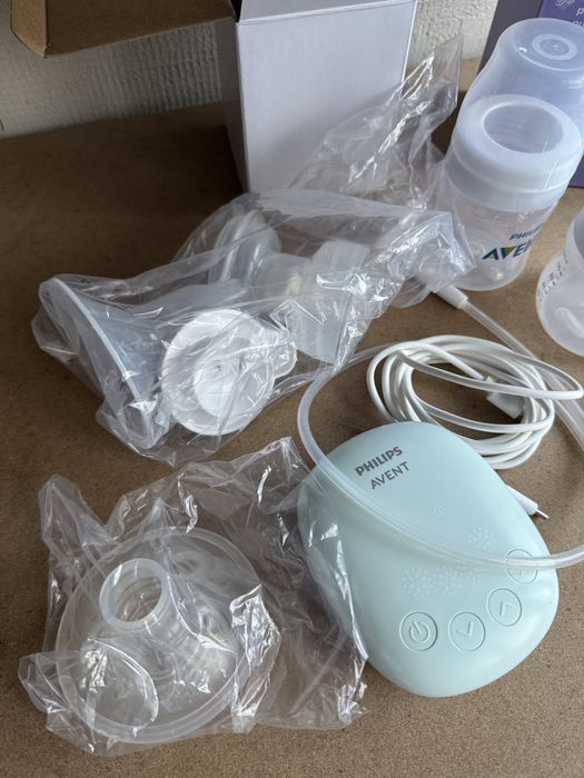 Молоковідсмоктувач Philips Avent + додаткова пляшечка+соска