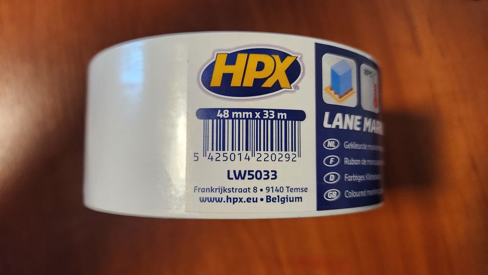 Лента HPX маркировочная для пола Lane Marking Tape белая 33 м