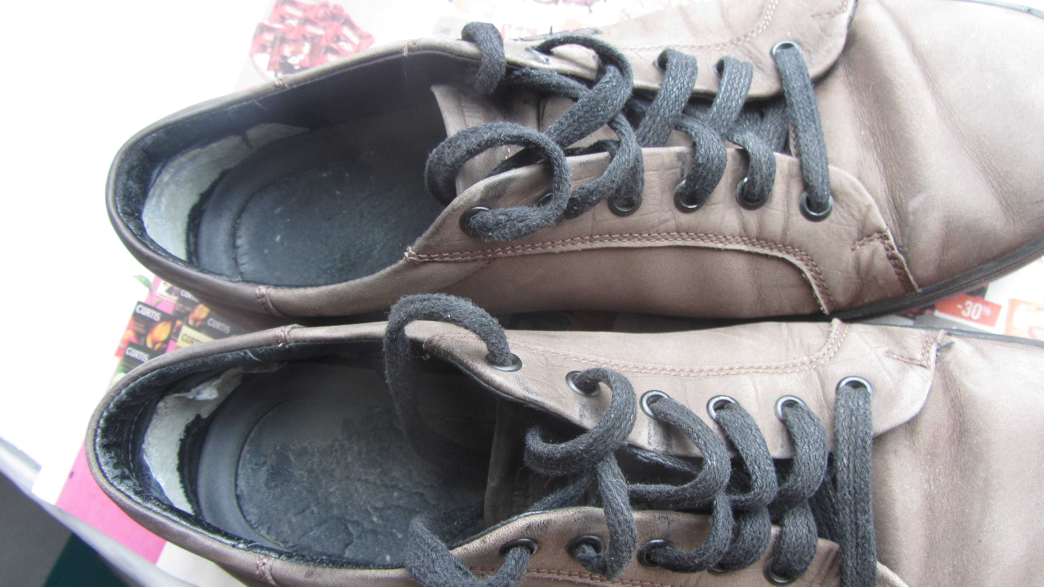Кожаные туфли мужские размер 41, стелька 27 см