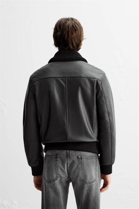 Skórzana kurtka. 100% skóra. Rozmiar L. Zara.