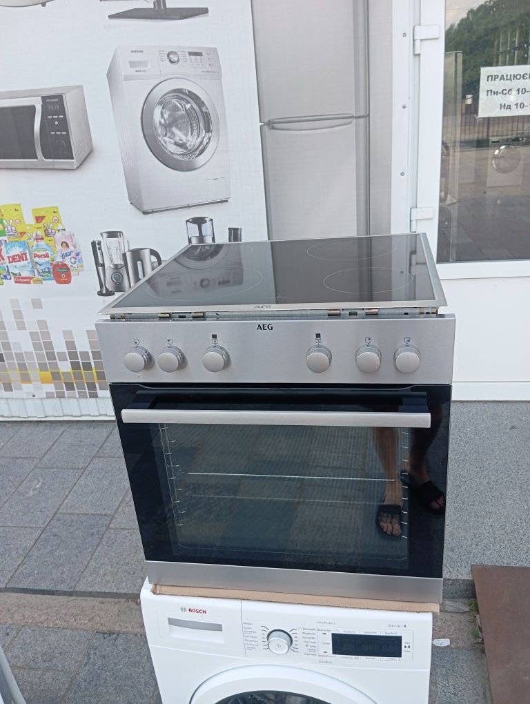 Духовой шкаф + поверхность AEG нержавейка Made in Germany из Германии