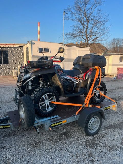 Wynajem wypożyczalnia przyczepa motocyklowa samochodowa quad najazdy