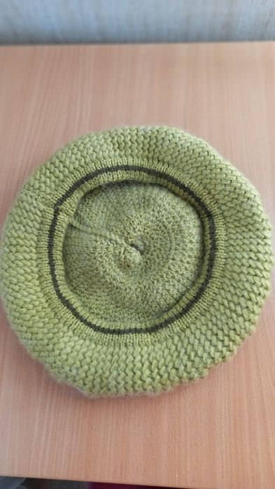 Фуражка. Кепка Cardinal. Италия. Натур. кожа. Берет вязаный из шерсти.