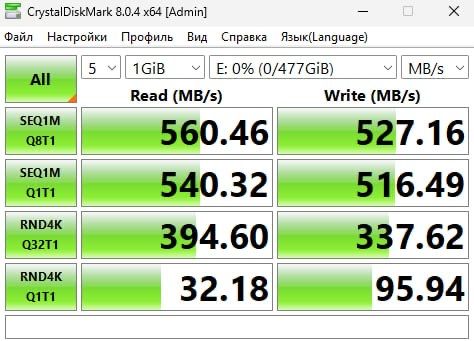 samsung 860 pro 512 gb SSD 93% стан