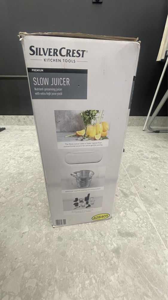 Silvercrest juicer  wolnoobrotowa wyciskarka sokowirówka