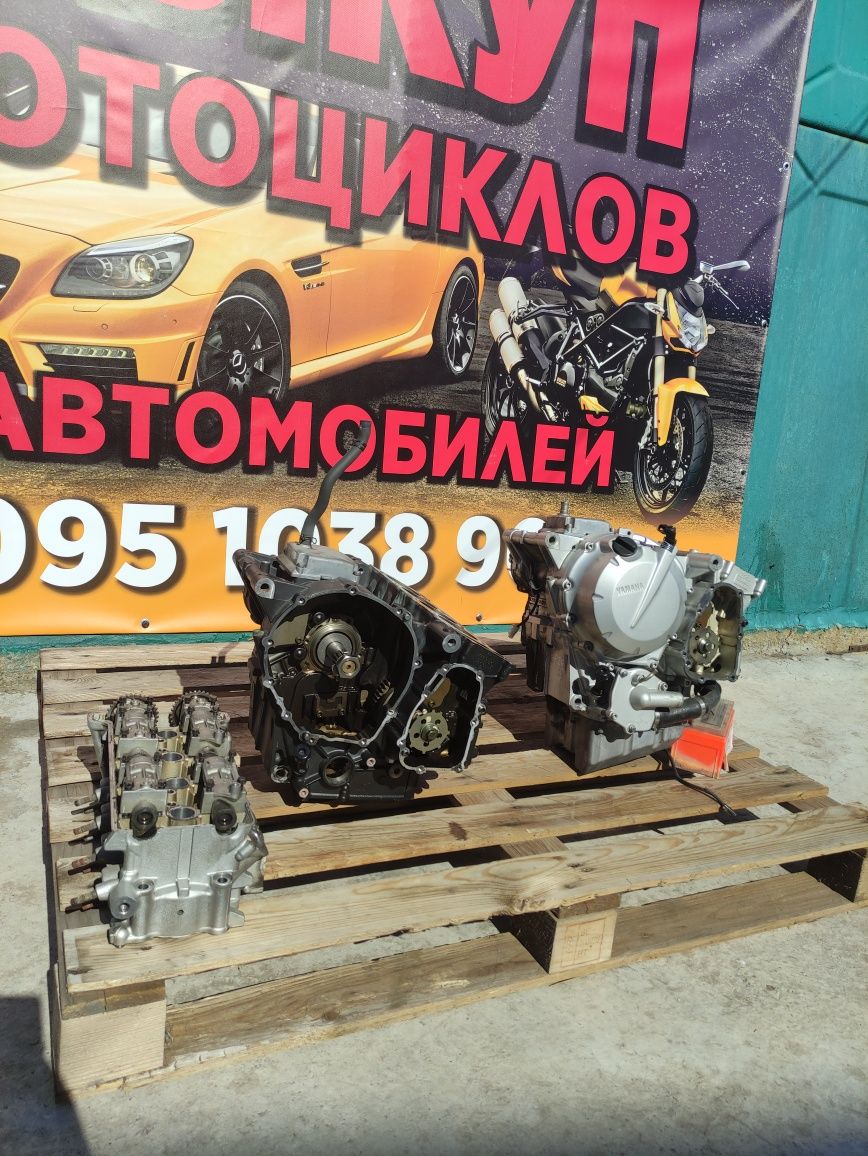 Мотор Yamaha fz6n s fazer ЕСТЬ ВСЁ головка двигатель двигун