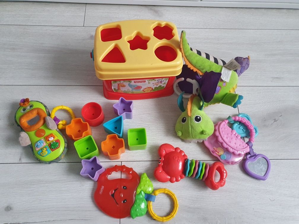 Zestaw Fisher Price Lamaze sorter grzechotki telefon