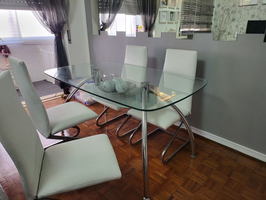 Mesa jantar vidro