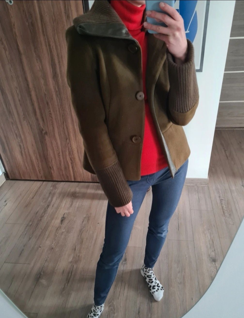 Mackage kurtka wełniana Kaszmir S skóra