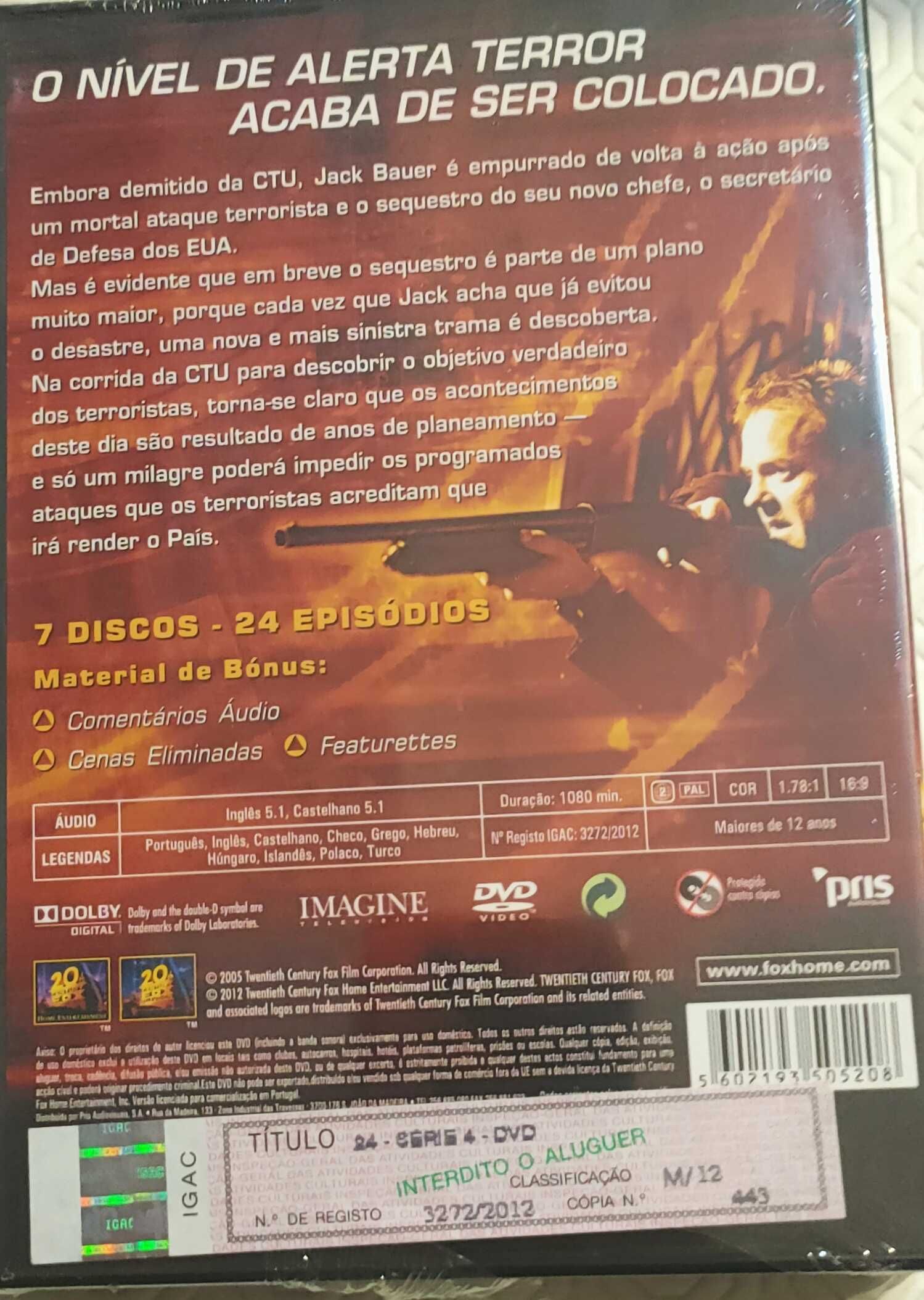 DVD novo série 24 temporada 4