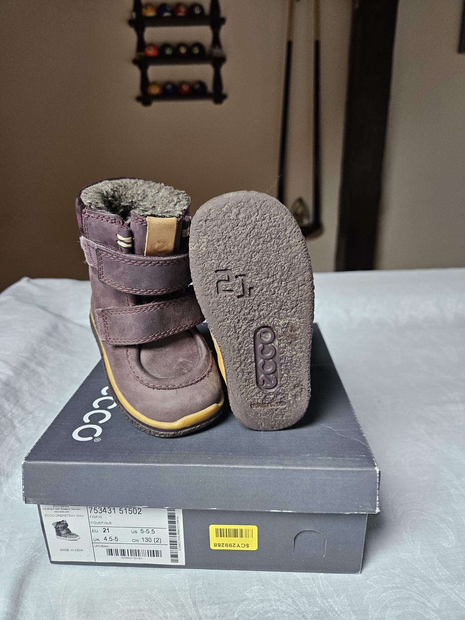 Взуття дитяче зимове. Чобітки ECCO 21