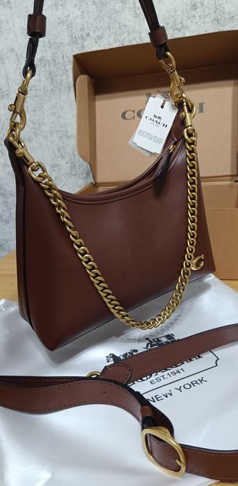 Сумка Coach Juliet шкіряна коричнева