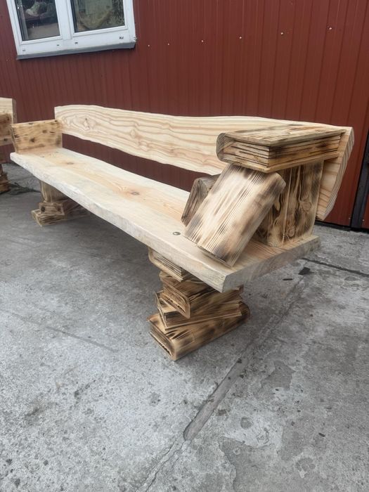 Ławka ogrodowa rzeźbiona