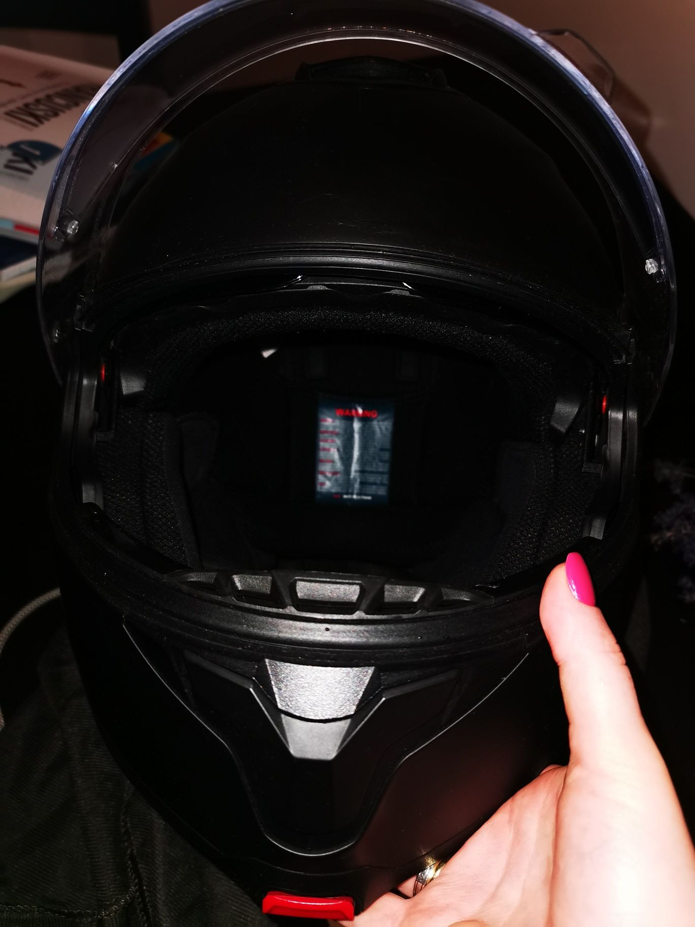 Kask szczękowy motocyklowy HJC C91N matowy czarny