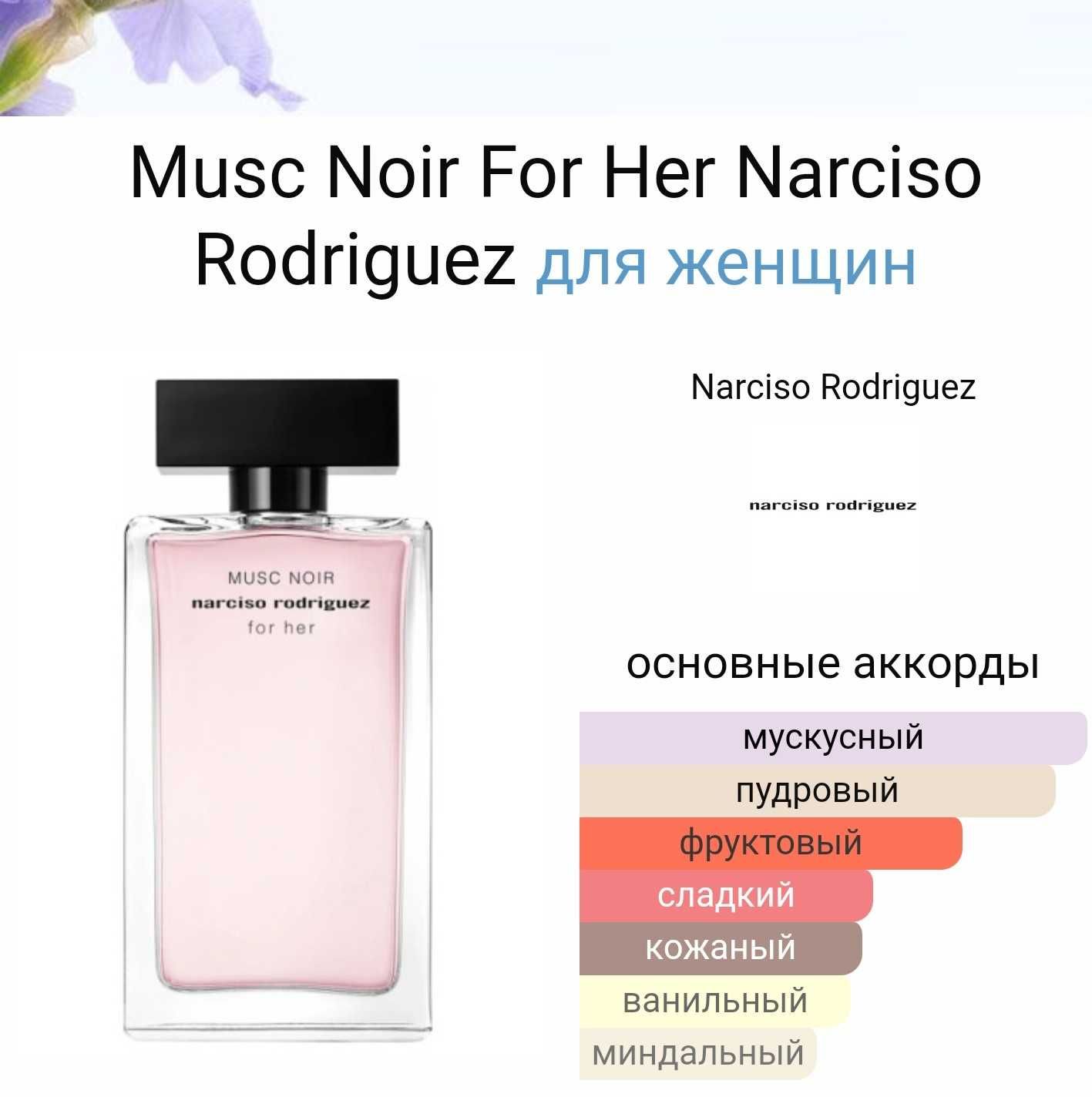 Парфюмированная вода Narciso Rodriguez Musc Noir 30 мл. Оригинал.