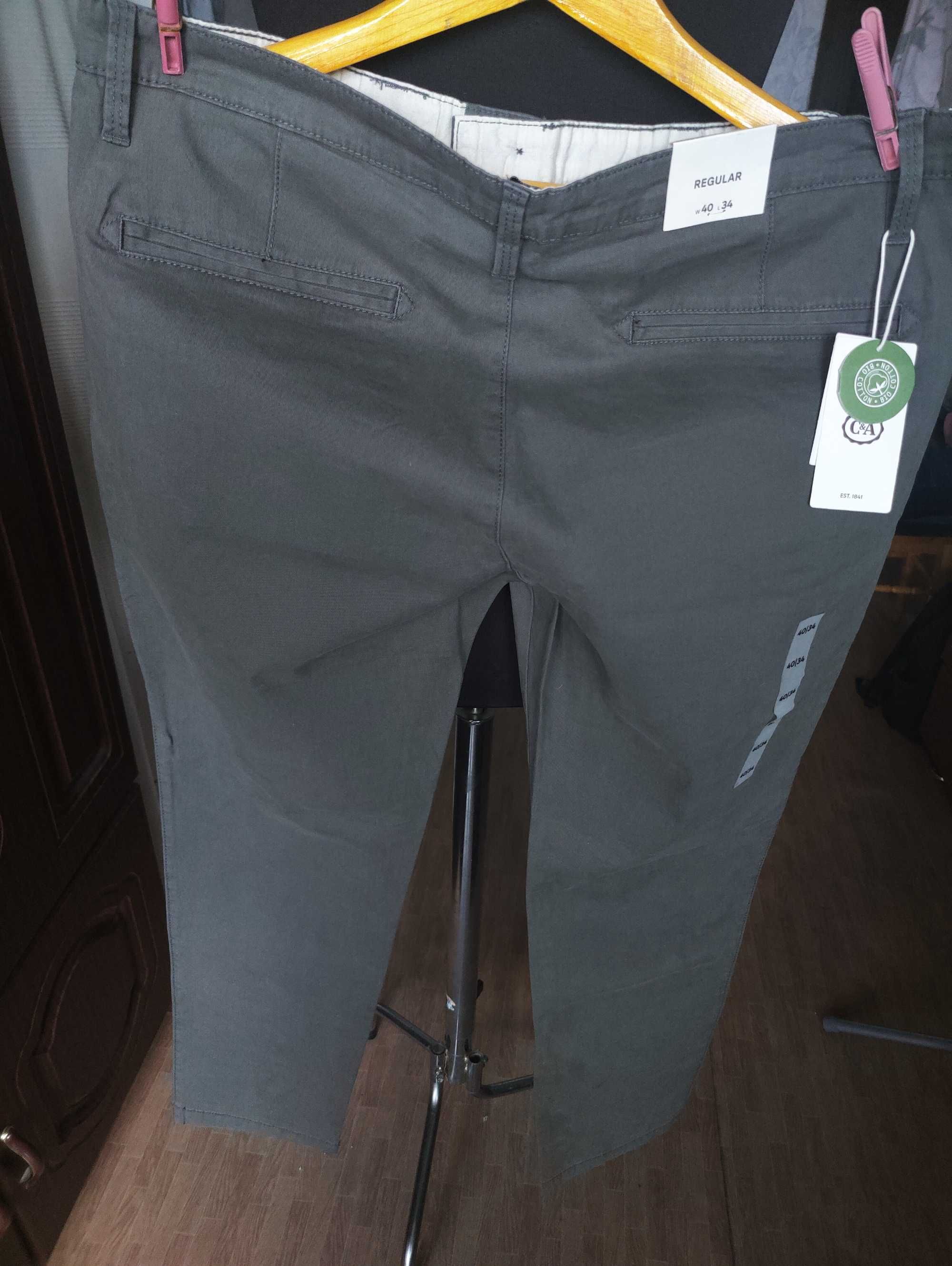 Джинсы (chino The Regular by C&A Buying Germany w40 stretch grey.