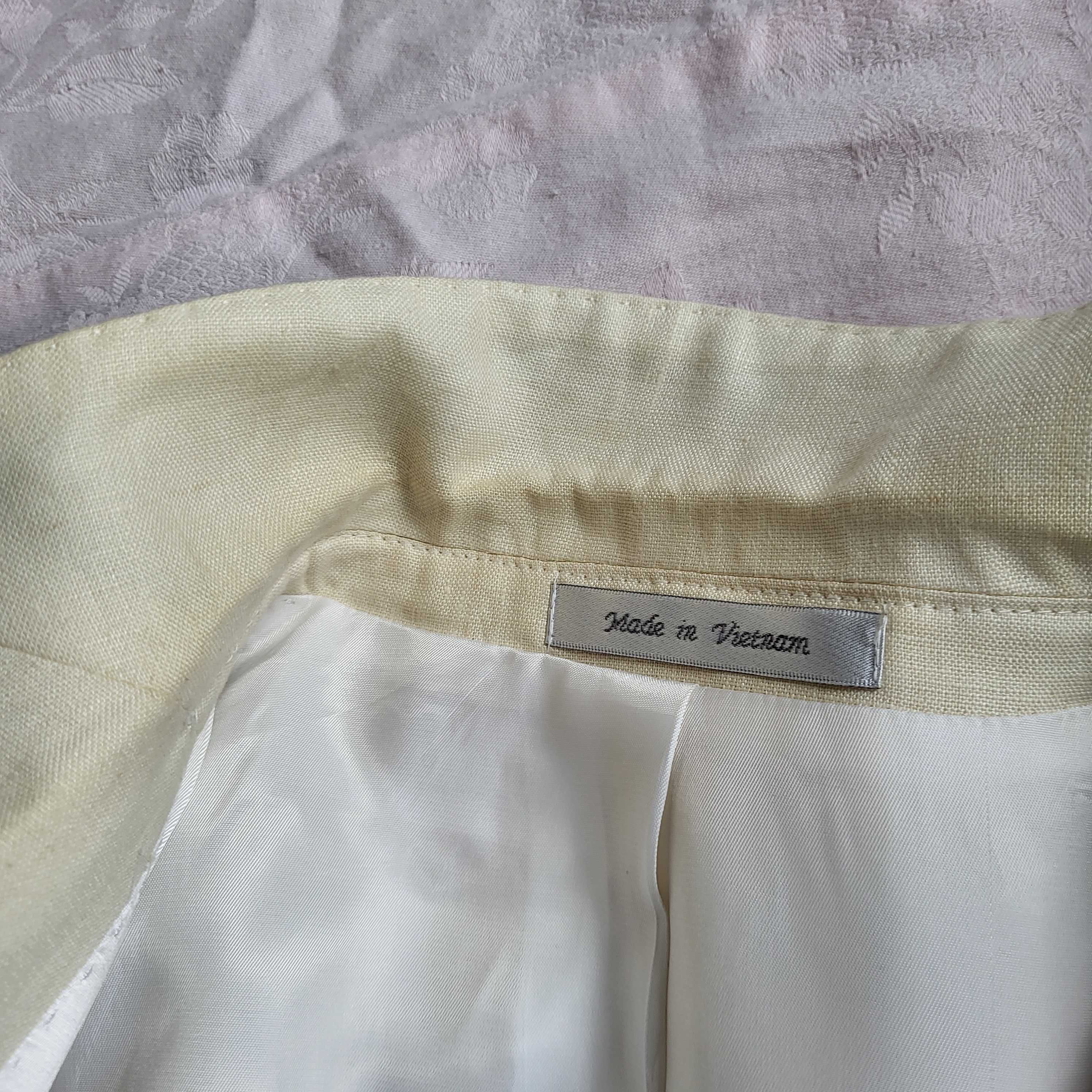 Garnitur męski Calvin Klein lniany