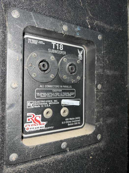 4 graves EV 18 polegadas invertidos