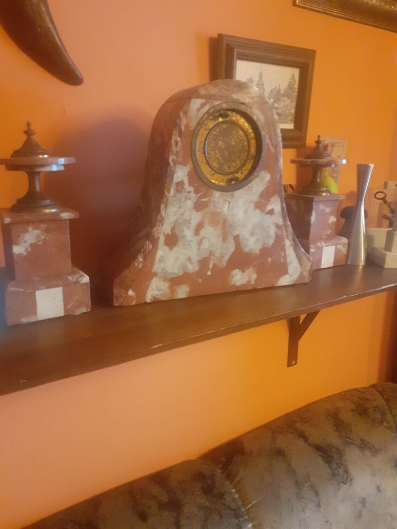 Stary zegar marmur Francuz