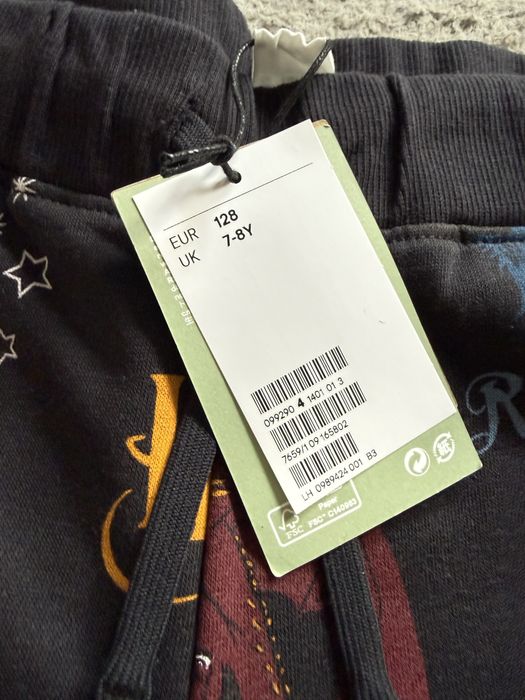 Nowe spodnie Harry Potter r. 128 H&M