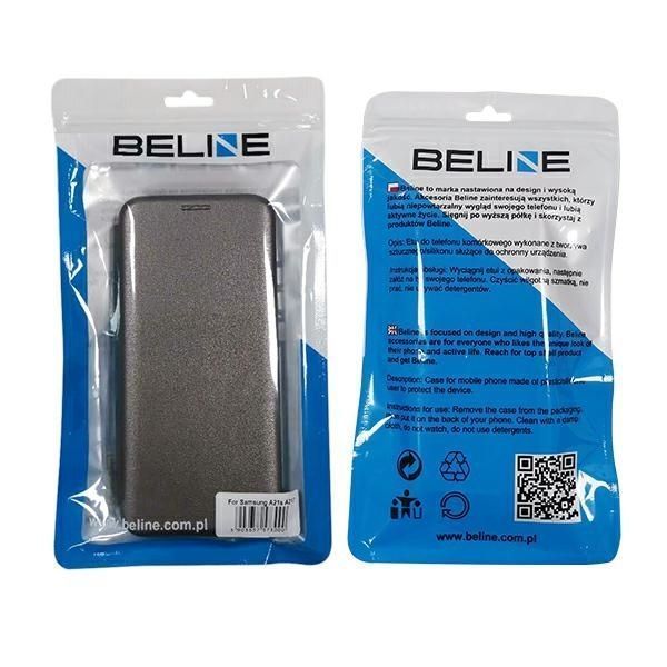 Beline Etui Book Magnetic Samsung A21S A217 Stalowy/Steel