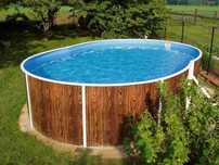 BASEN KANADYJSKI OWALNY -- 5,5 x 3,7 x 1,2m --ZESTAW--