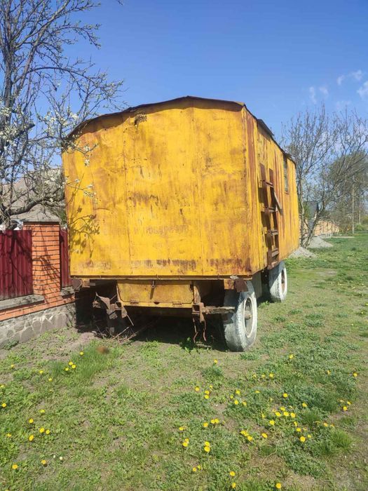 Битовка, вагончик на колесах, кунг, причеп, будівельний вагончик