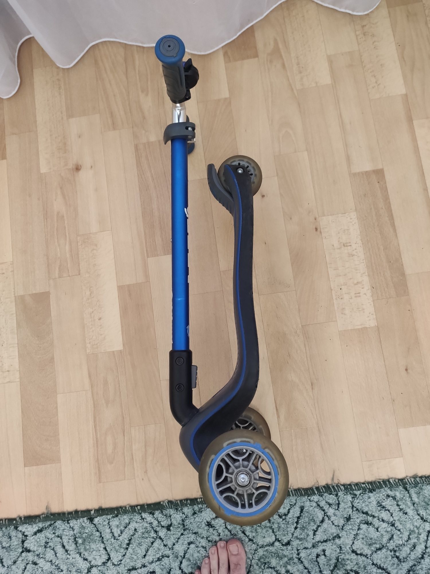 Самокат Globber Fold Up Elite Deluxe (синій)