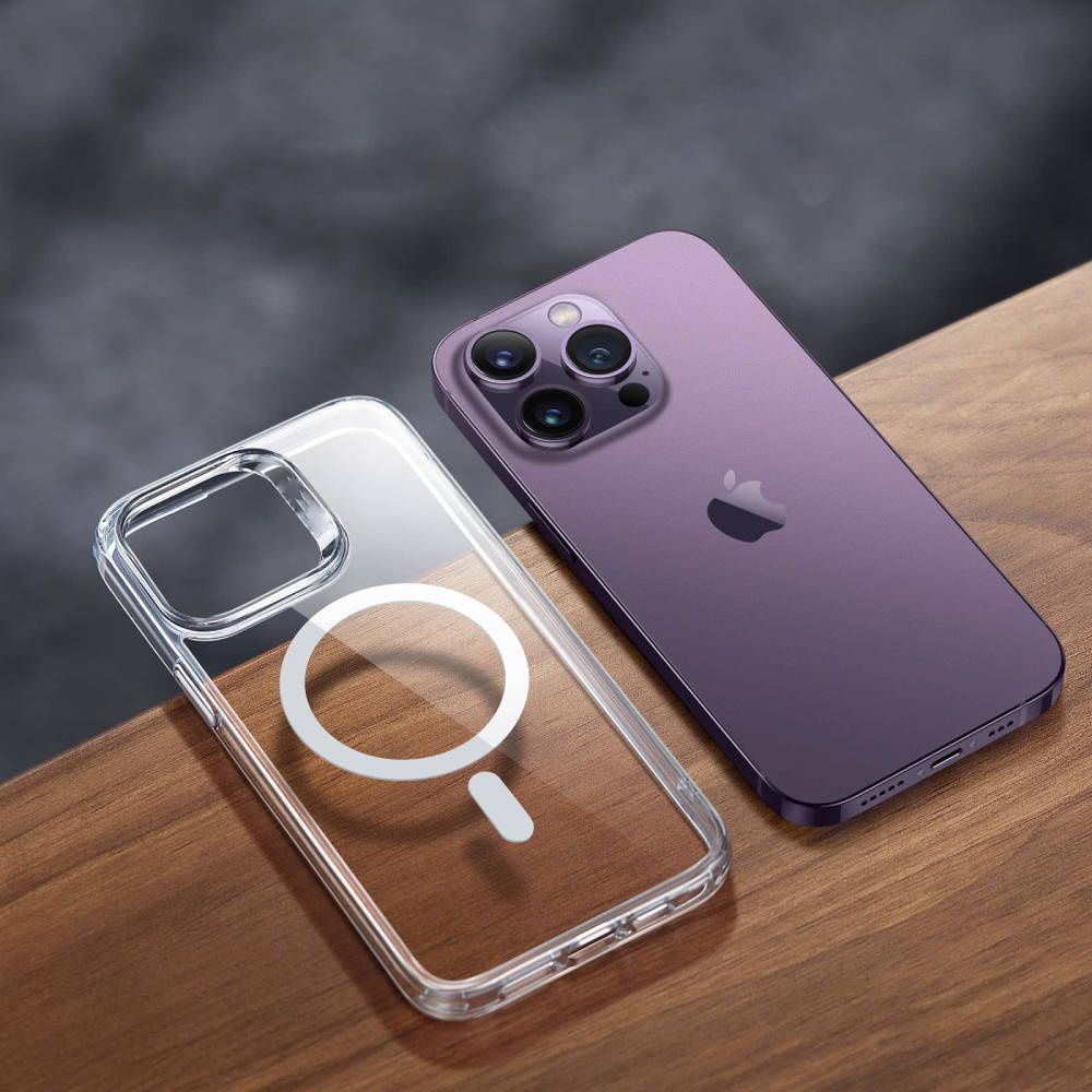Etui do iPhone 15 Plus MagSafe Hybrydowe przezroczyste